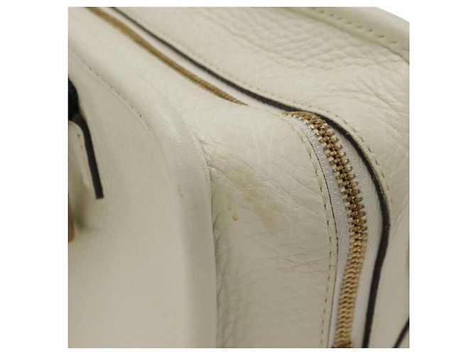 Borsa Loewe Leather Amazona 23 Anagram Bianco - vista 4