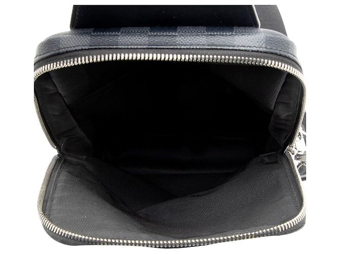 Borsa a tracolla Louis Vuitton Damier Graphite Avenue Nero - vista 7
