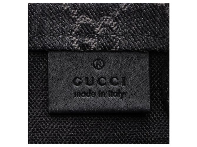 Mini tote Gucci GG Denim Ophidia Nero - vista 8