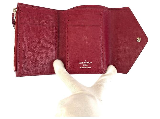 Portafoglio Victorine in pelle Epi Louis Vuitton Rosso - vista 4