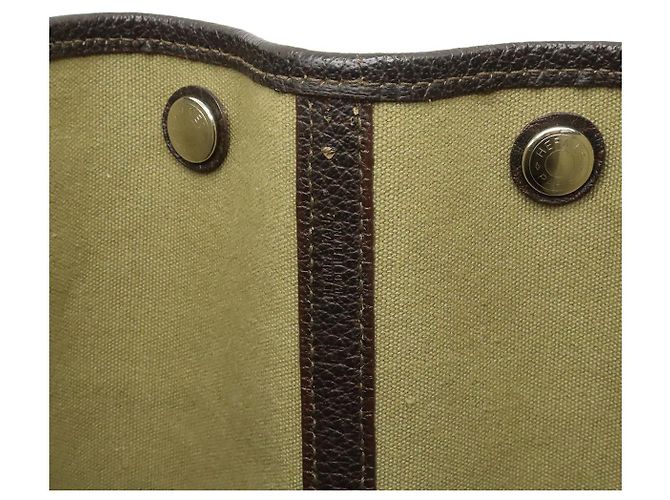 Hermès Hermes Garden Party PM Canvas Leather Tote Bag Braun - Ansicht 8