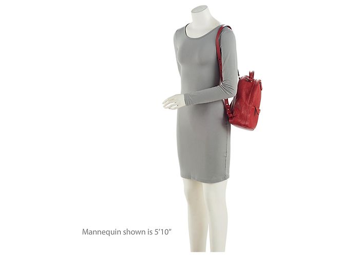 Zaino Louis Vuitton Monogram Empreinte Sorbonne Rosso - vista 5