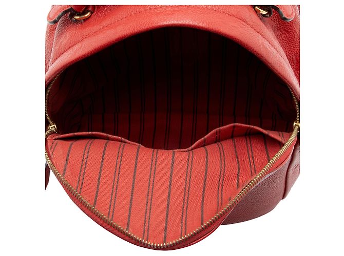 Zaino Louis Vuitton Monogram Empreinte Sorbonne Rosso - vista 7