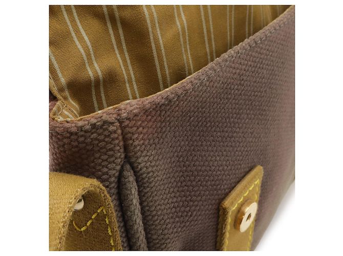 Borsa a tracolla in tela Louis Vuitton Antigua Marrone - vista 8