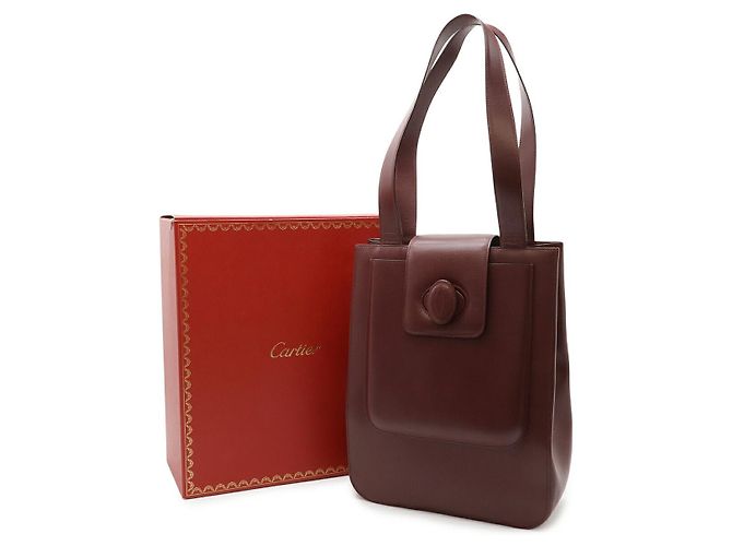 Must de Cartier Leder-Tote-Bag Braun - Ansicht 8