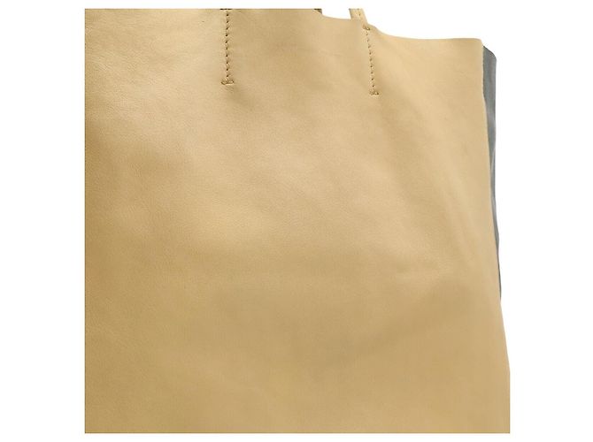 Céline Celine Leder Horizontal Cabas Bicolor Tote Bag Braun Beige - Ansicht 8