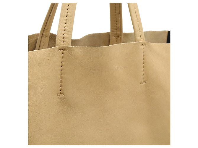 Céline Celine Leder Horizontal Cabas Bicolor Tote Bag Braun Beige - Ansicht 9