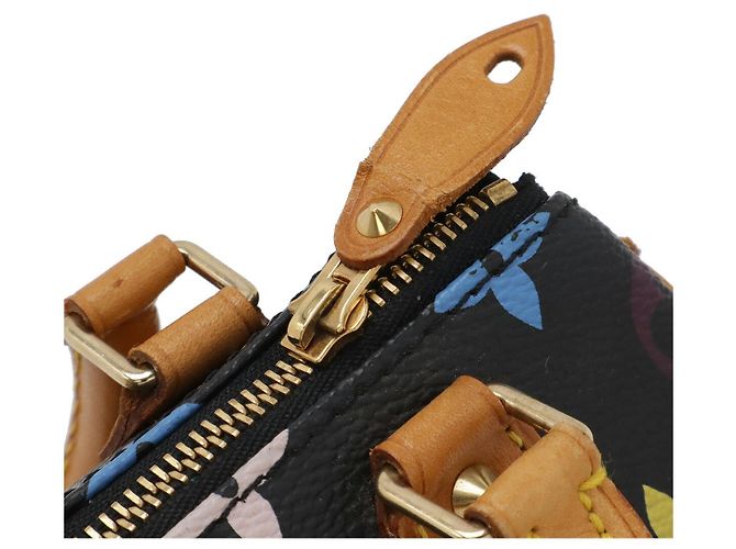 Borsa Louis Vuitton Monogram Multicolor Mini Speedy Nero - vista 5