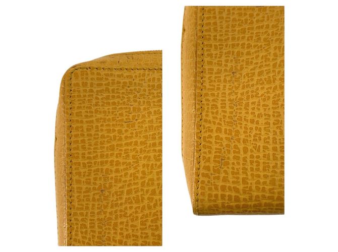 Pochette in pelle Loewe Anagram Giallo - vista 6