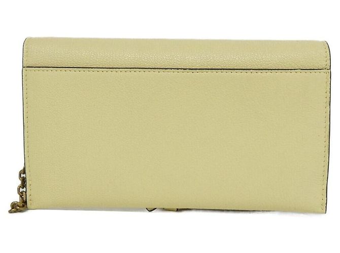 Cartera Christian Dior Saddle de piel de cabra Amarillo - vista 2