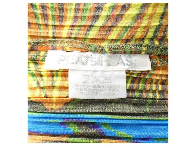 Autre Marque Top PLEATS PLEASE Azul Naranja - vista 3
