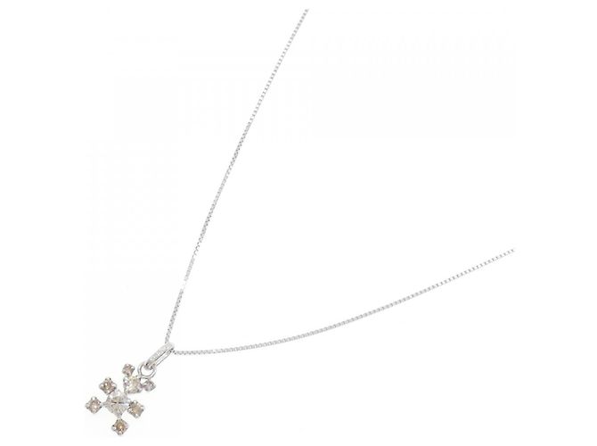 Autre Marque Collana in oro bianco Au750 e diamanti Argento - vista 2