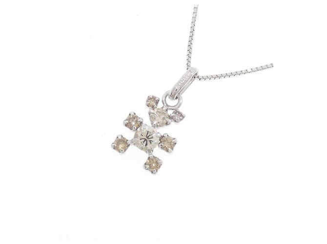 Autre Marque Collana in oro bianco Au750 e diamanti Argento - vista 3