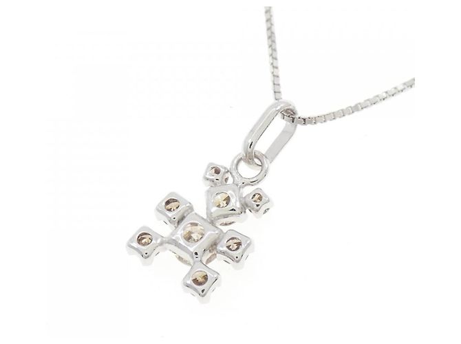 Autre Marque Collana in oro bianco Au750 e diamanti Argento - vista 4