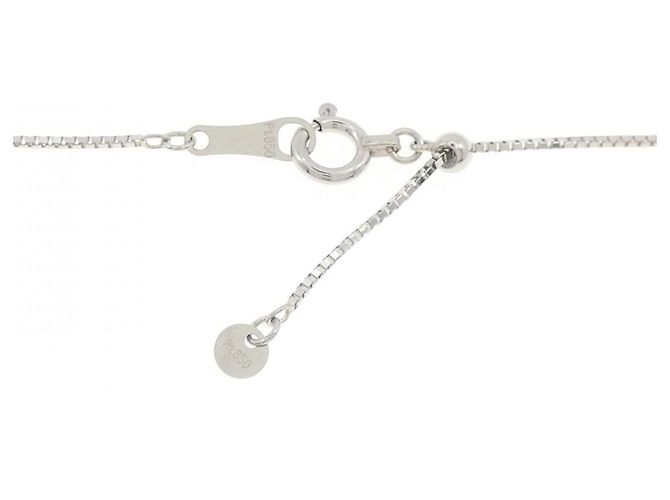 Autre Marque Pt900/Pt850 Diamant-Halskette Silber - Ansicht 5