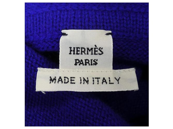 Hermès Punto de cachemira Hermes Azul - vista 4