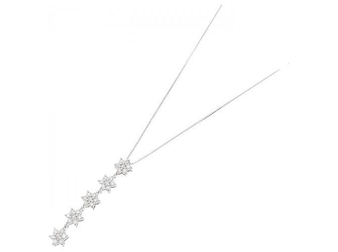 Autre Marque Collana in oro bianco Au750 e diamanti Argento - vista 2