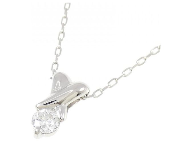 Autre Marque Collana con Diamanti Pt900/Pt850 Argento - vista 3