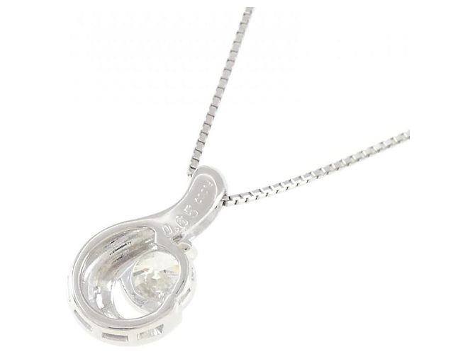 Autre Marque Collana di Diamanti PT900 PT850 Argento - vista 4