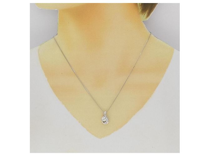 Autre Marque Collana di Diamanti PT900 PT850 Argento - vista 6
