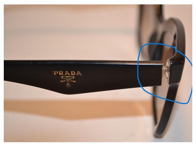 Gafas de sol Prada SPR24Q negras Negro - vista 6