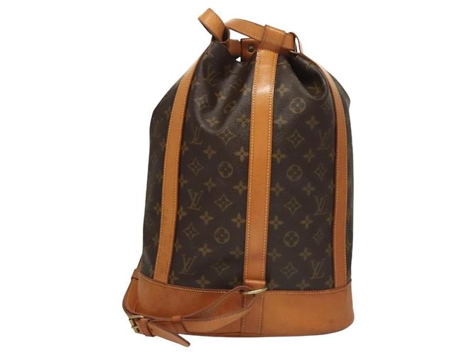 Zaino Louis Vuitton Randonnee Monogram Canvas PM Marrone - vista 2