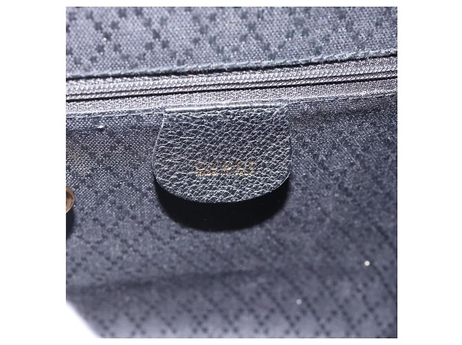 Gucci Vintage Bamboo Suede Small Noir - vue 6
