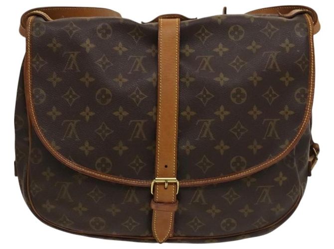 Louis Vuitton Saumur Monogram Canvas 35 Marrone - vista 2