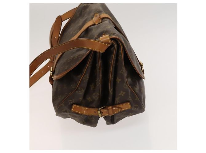 Louis Vuitton Saumur Monogram Canvas 35 Marrone - vista 3