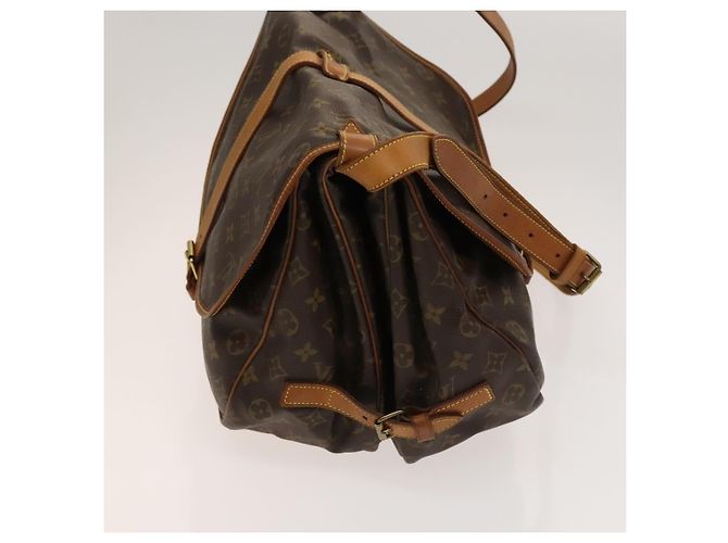 Louis Vuitton Saumur Monogram Canvas 35 Marrone - vista 4