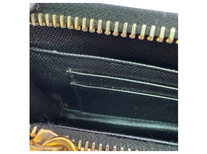 Prada Bi-fold Wallet aus schwarzem Leder - Ansicht 6