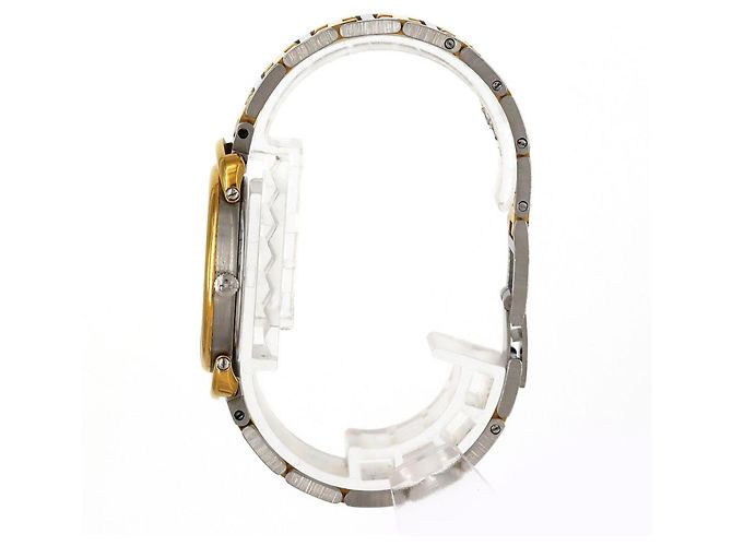 Reloj Hermès Pullman de acero inoxidable bitono y chapado en oro de cuarzo - vista 3