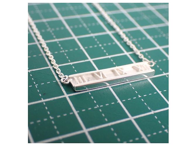 Collana con pendente Tiffany & Co. 925 Atlas Bar - vista 11