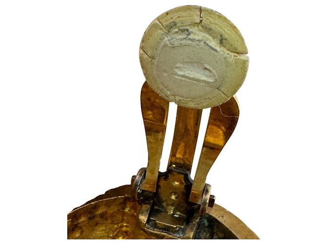 Hermès Hermes Zodiac Clip-on Globe Ohrringe Golden - Ansicht 12