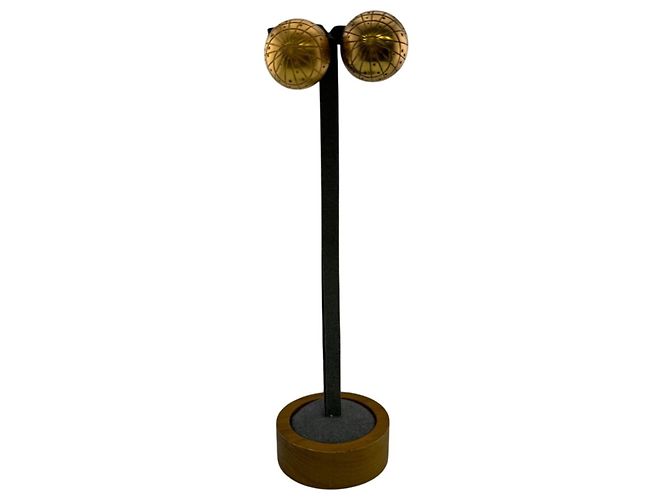 Hermès Hermes Zodiac Clip-on Globe Ohrringe Golden - Ansicht 16