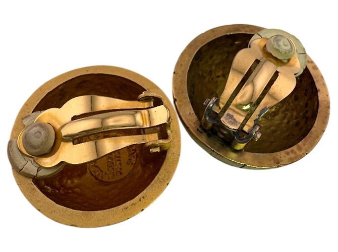 Hermès Hermes Zodiac Clip-on Globe Ohrringe Golden - Ansicht 4