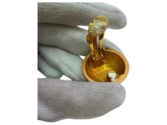 Hermès Hermes Zodiac Clip-on Globe Ohrringe Golden - Ansicht 6