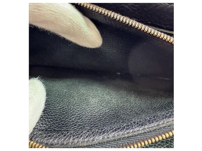 Cartera bi-fold Louis Vuitton Pallas Flap Lock Monogram Castaño Negro Monograma - vista 13