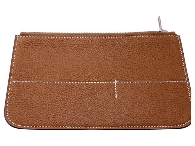 Hermès Hermes Dogon GM Verso Bicolor Bi-fold Wallet Brown Blue Multiple colors - view 15