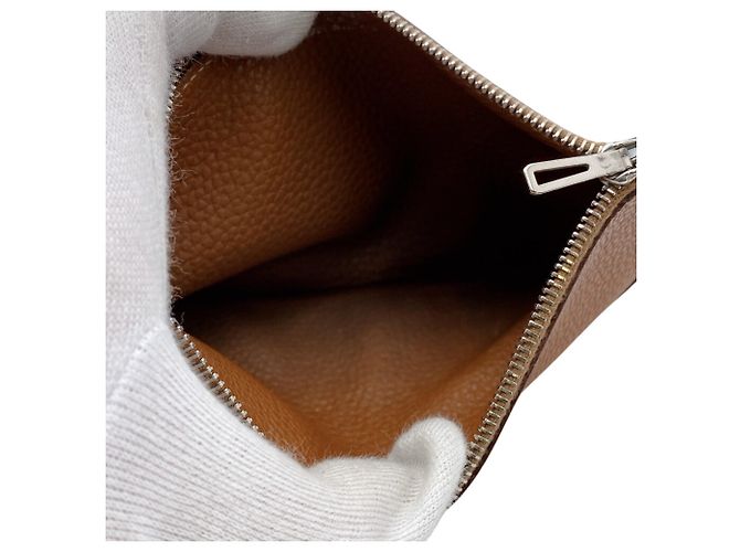 Hermès Hermes Dogon GM Verso Bicolor Bi-fold Wallet Brown Blue Multiple colors - view 16