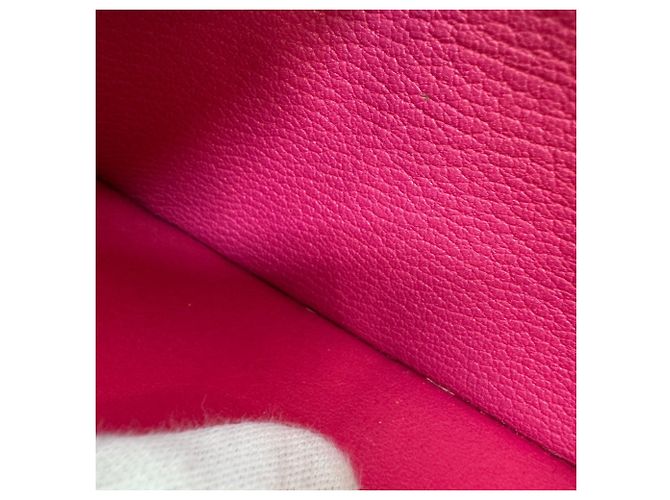 Hermès HERMES Bearn Soufflé Klapperbörse Pink - Ansicht 13