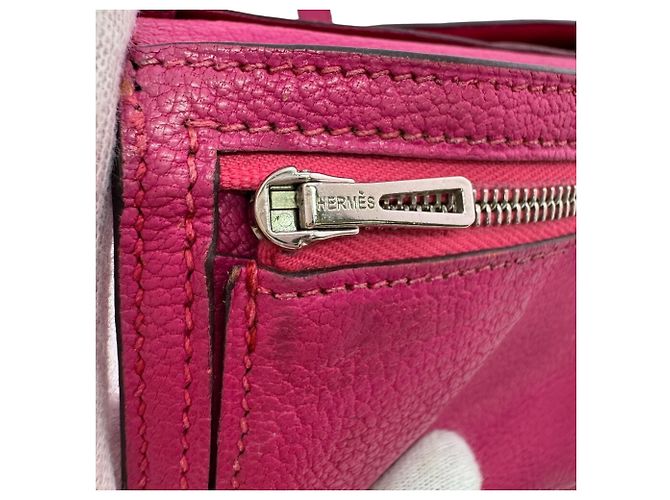 Hermès HERMES Bearn Soufflé Klapperbörse Pink - Ansicht 15
