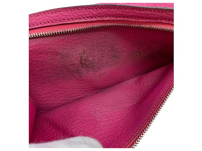 Hermès HERMES Bearn Soufflé Klapperbörse Pink - Ansicht 16