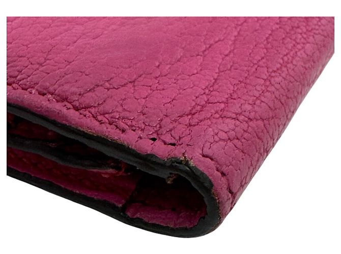 Hermès HERMES Bearn Soufflé Klapperbörse Pink - Ansicht 5