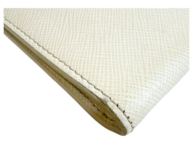 Borsa a tracolla in pelle Saffiano Prada Bianco - vista 3