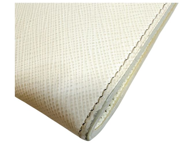 Borsa a tracolla in pelle Saffiano Prada Bianco - vista 4