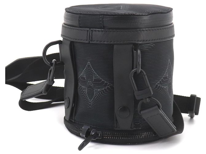 Louis Vuitton Expandable Polochon Schultertasche Braun Schwarz - Ansicht 3