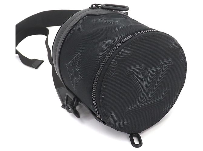 Louis Vuitton Expandable Polochon Schultertasche Braun Schwarz - Ansicht 4