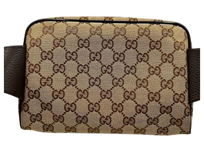 Borsa a tracolla Gucci GG Canvas Marrone - vista 3