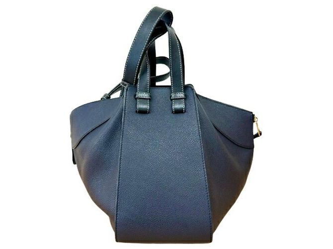 Borsa a mano/Borsa a tracolla Hammock Small Loewe Nero Blu navy - vista 2